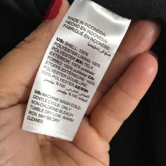 Chicos Womens Black Longsleeve Blazer Size 4 - Picture 9 of 11